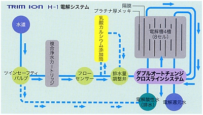 ＴＲＩＭ　ＩＯＮ　H-1　の電解システム
